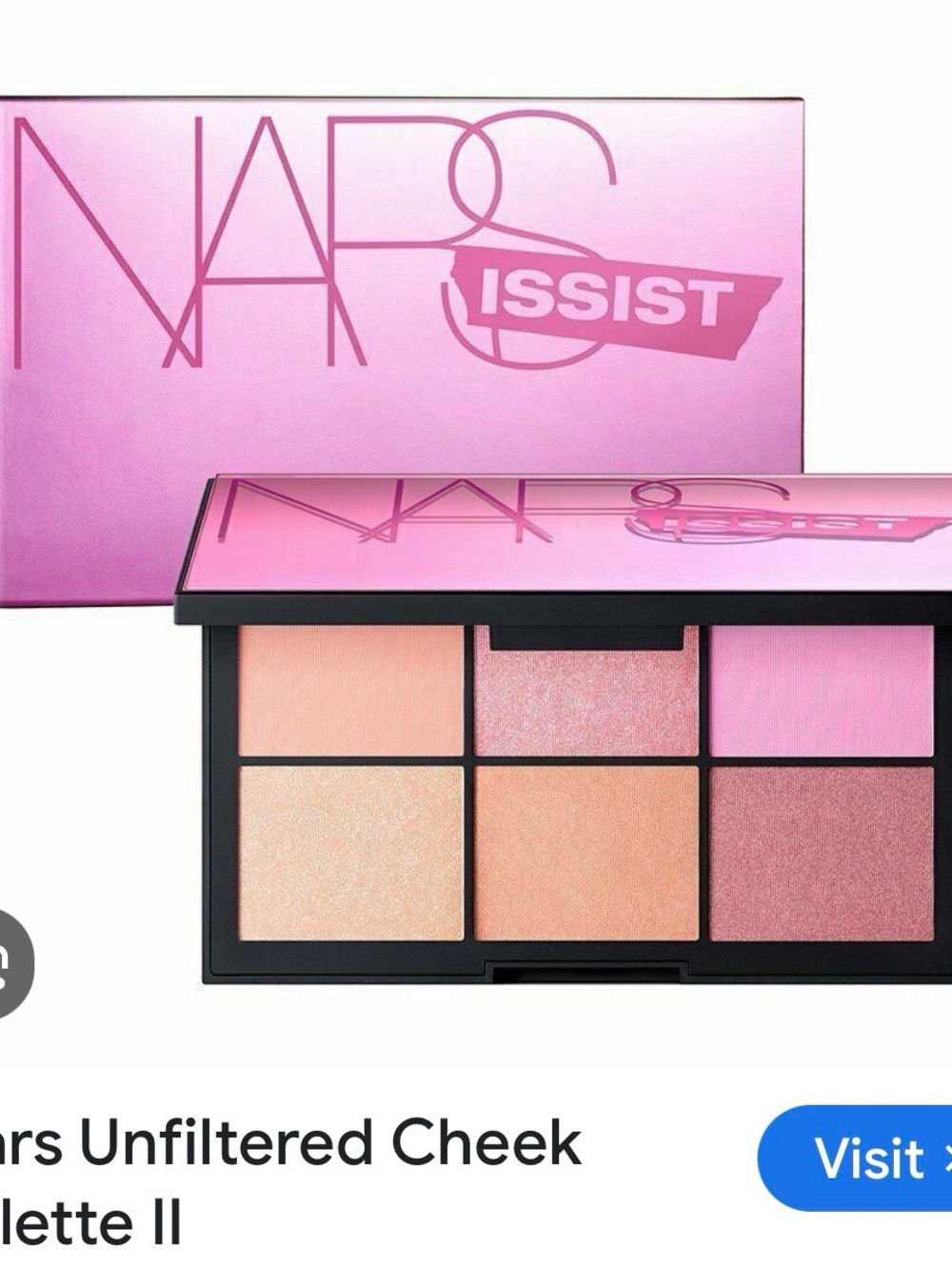 NARS Blush & Highlight Palette — Pink and Peach Tones